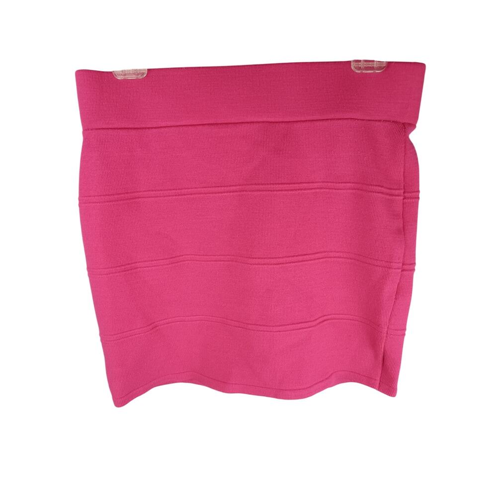 debut Hot Pink Knit Mini Skirt